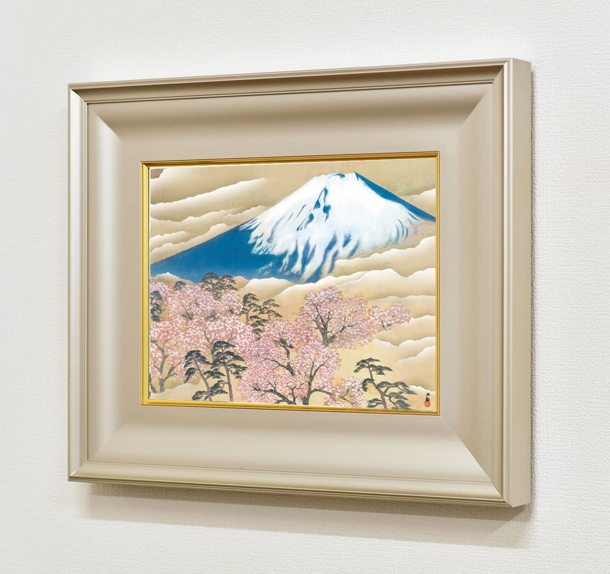 Amazon.co.jp: 絵画 横山大観 （よこやまたいかん）・ 富士と桜図