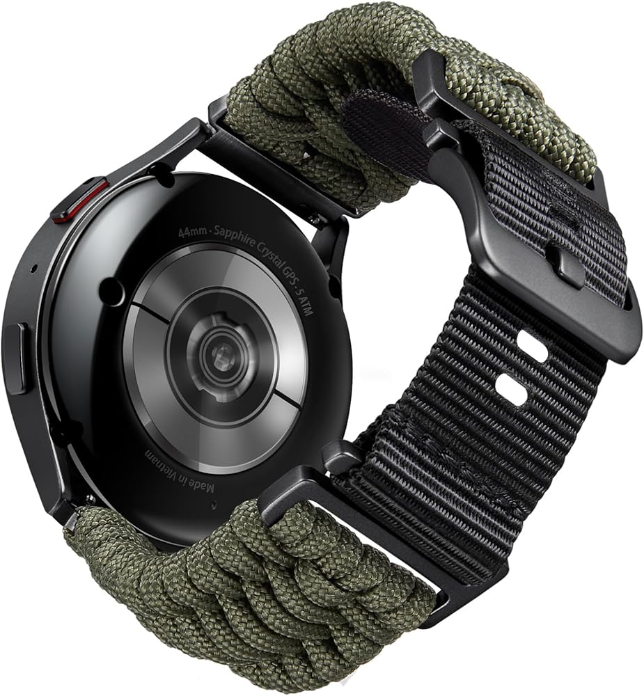 Amazon.co.jp: 時計バンド編み込みパラコード 腕時計ベルト18mm 20mm