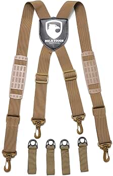 Amazon | Melo Tough 警察用ベルトサスペンダー タクティカル