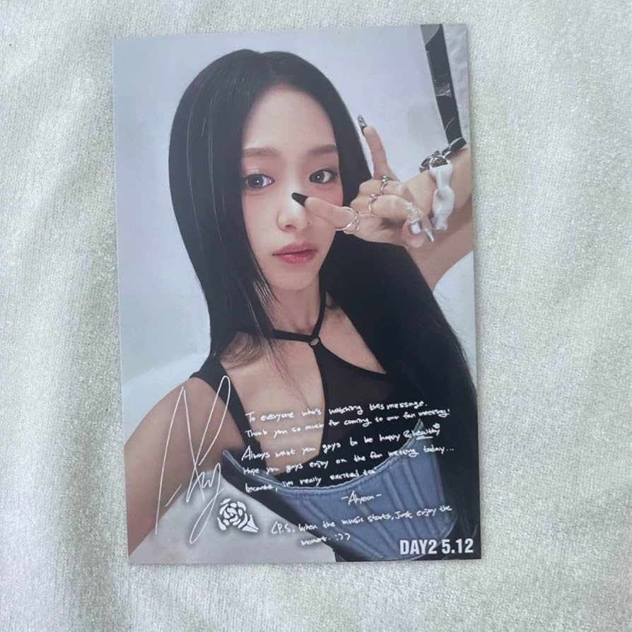 Amazon.co.jp: BABYMONSTERアヒョン512 B賞ポストカード メッセージ