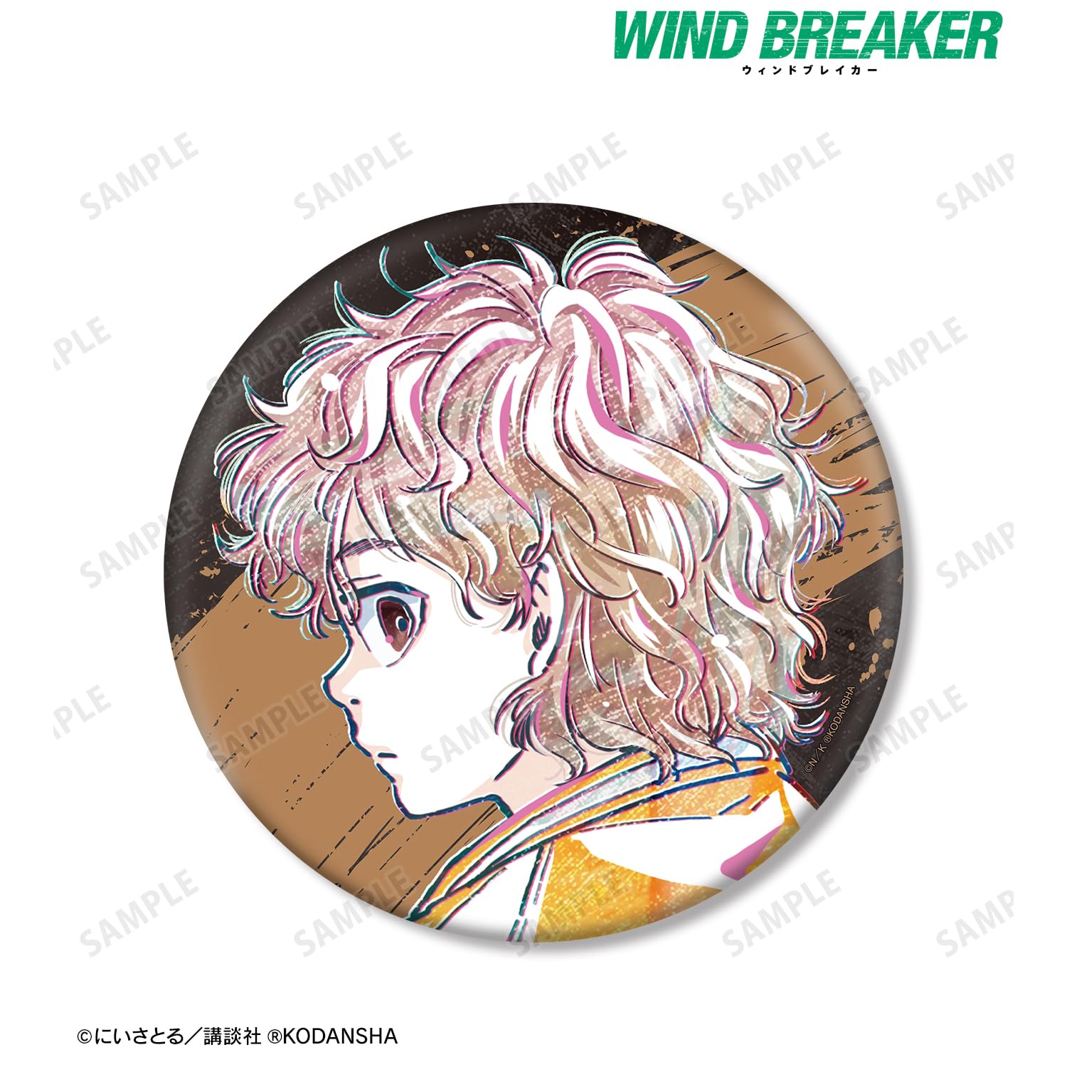 Amazon | WIND BREAKER 兎耳山 丁子 Ani Art BIG缶バッジ | バッジ