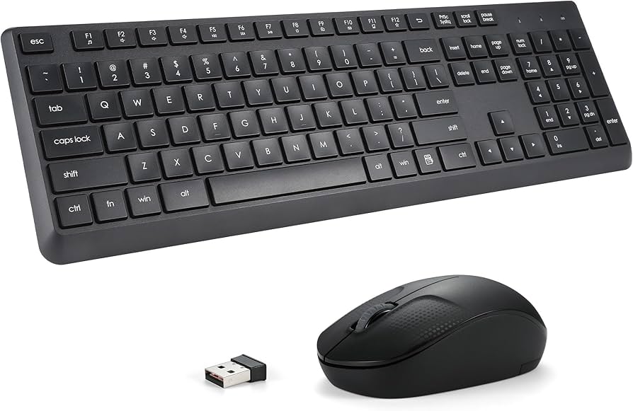 Amazon.com: Wireless Keyboard and Mouse Combo for Windows, 2.4G