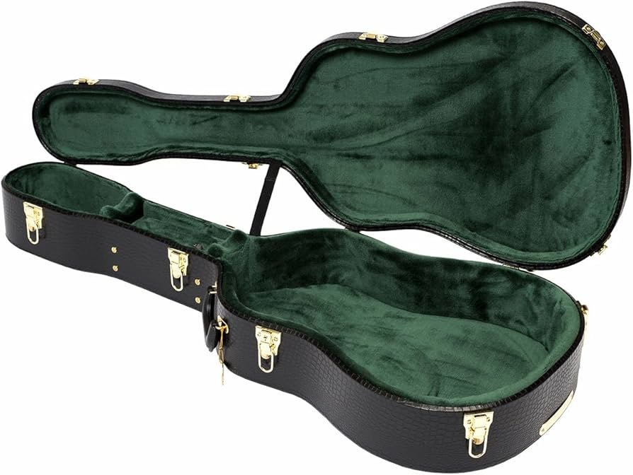 Amazon | ドレッドノート用ハードケースアーチトップ細首クロコダイル