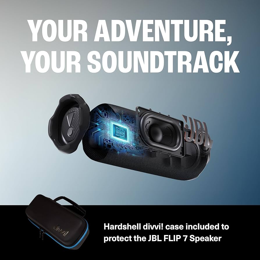 Amazon.com: JBL Flip 7 (Purple) + Bundle with divvi! Protective