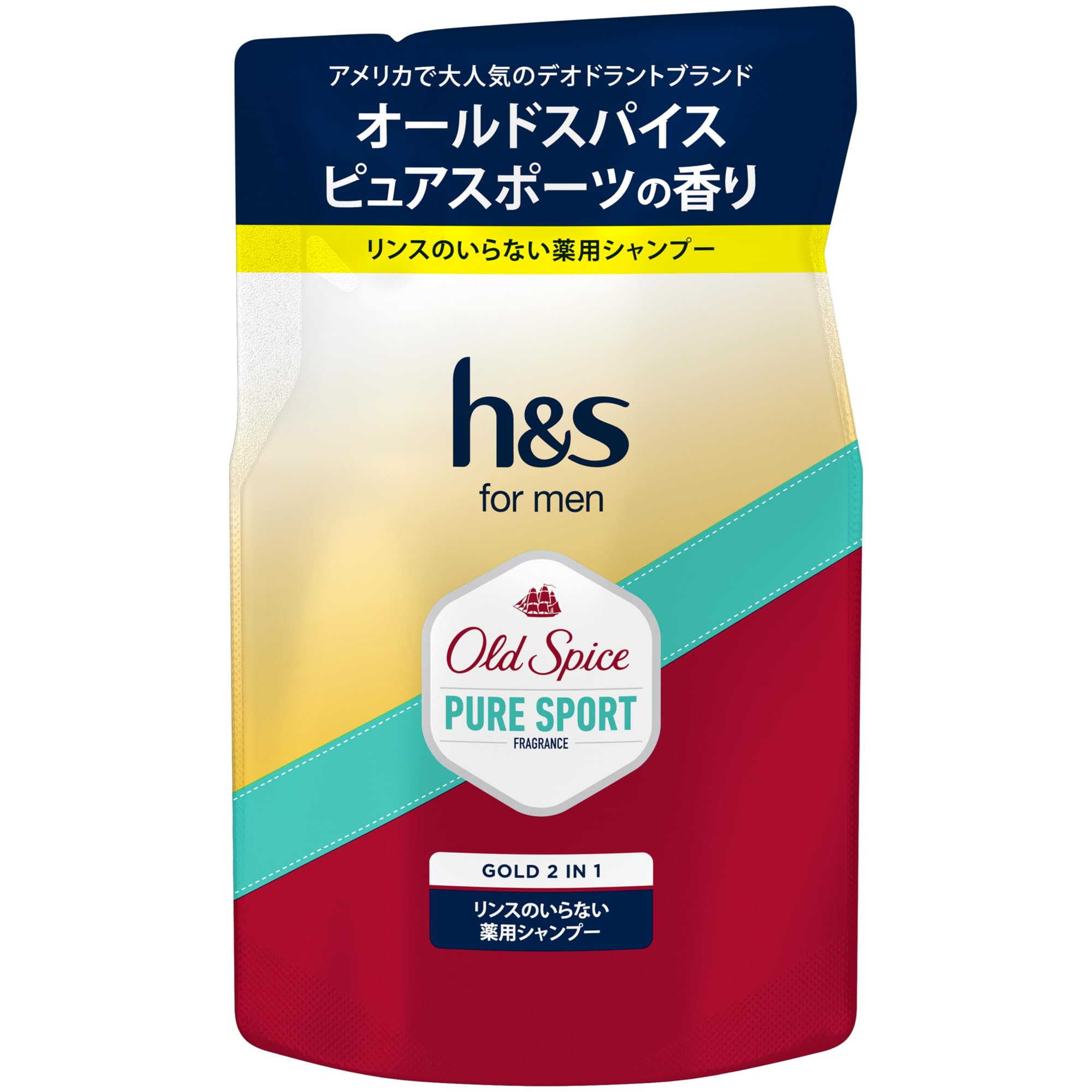 Amazon | h&s for men ゴールド2in1シャンプーオールドスパイス