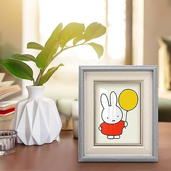 Amazon.co.jp: ミッフィー フォトフレーム 木製 写真立て 木目調