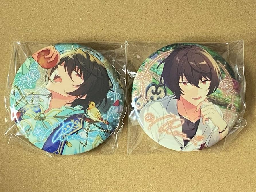 Amazon.co.jp: 朔間凛月 あんスタ 中国 招募 缶バッジ 開花前 開花後