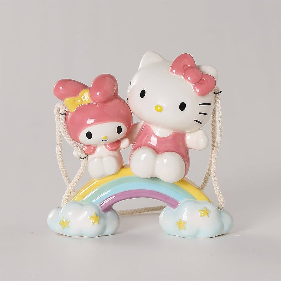 Amazon.com: Hello Kitty and My Melody Rainbow Garden Swinger, 5.25