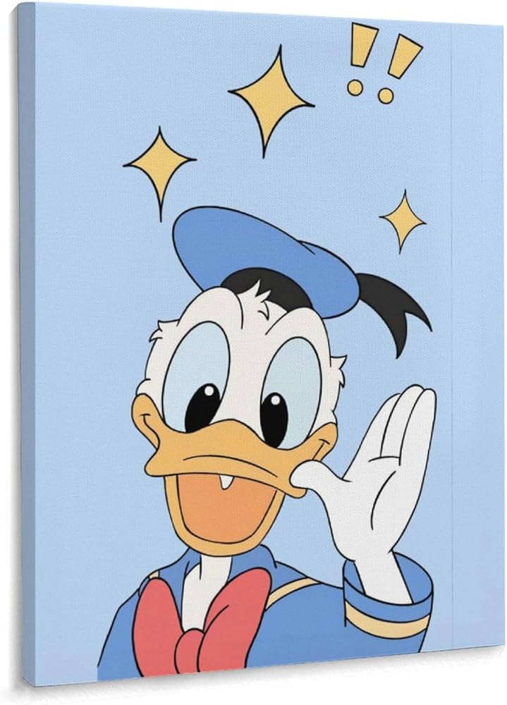 Amazon.co.jp: アートパネル ドナルドダック 装飾画 30x40cm モダン