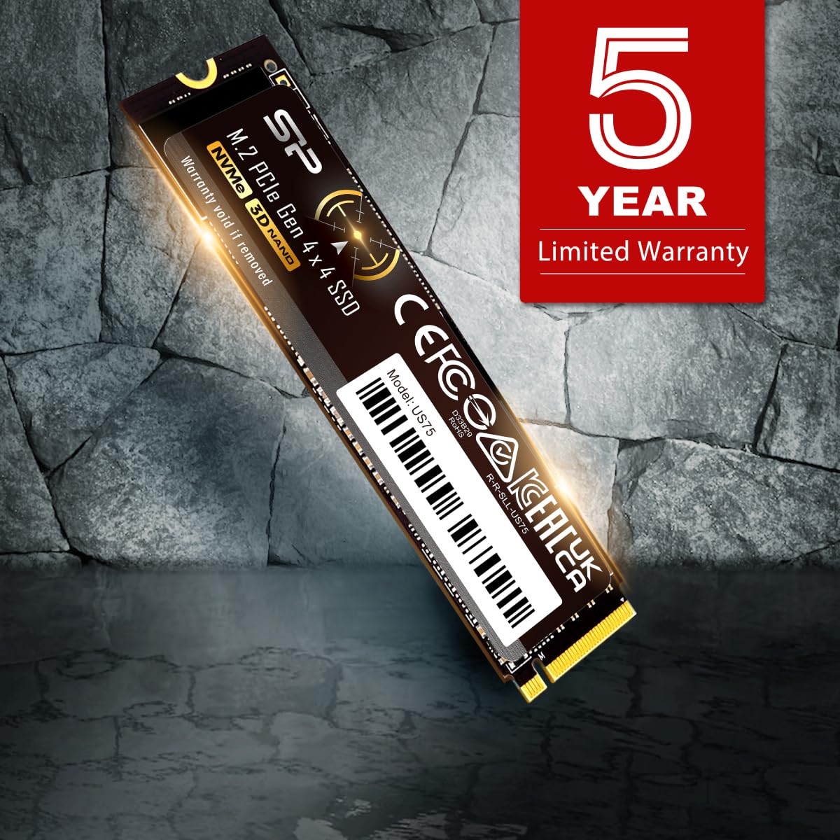 Amazon.com: Silicon Power 1TB US75 Nvme PCIe Gen4 M.2 2280 SSD R/W