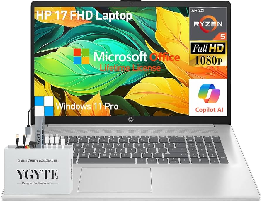Amazon.com: HP 17 Inch Laptop Computer, 17.3 IPS FHD Business