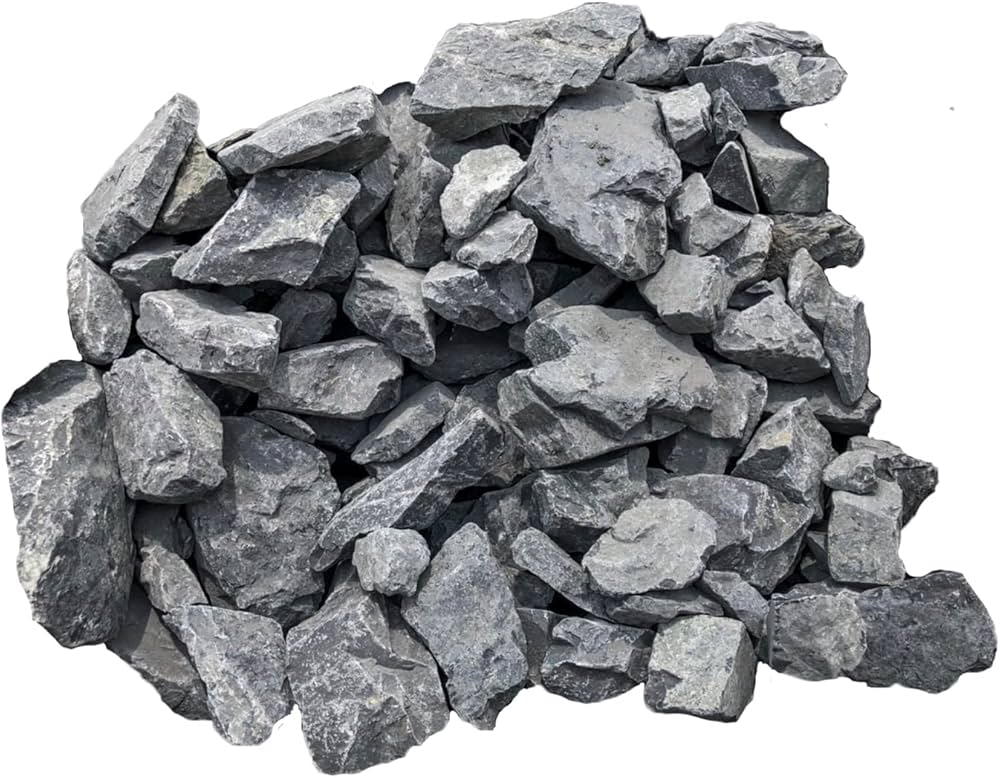 Amazon.co.jp: 庭石 割栗石 ロックガーデン 揖斐青黒割栗石（50～150mm