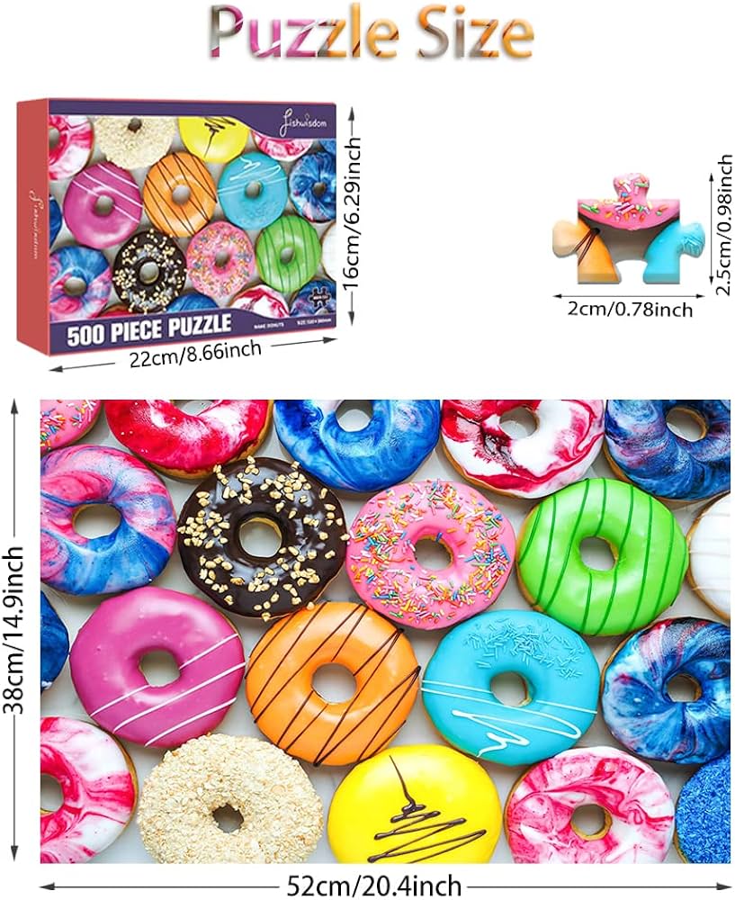 Amazon | fishwisdom 500ピース ジグソーパズル パズル ドーナツ mini