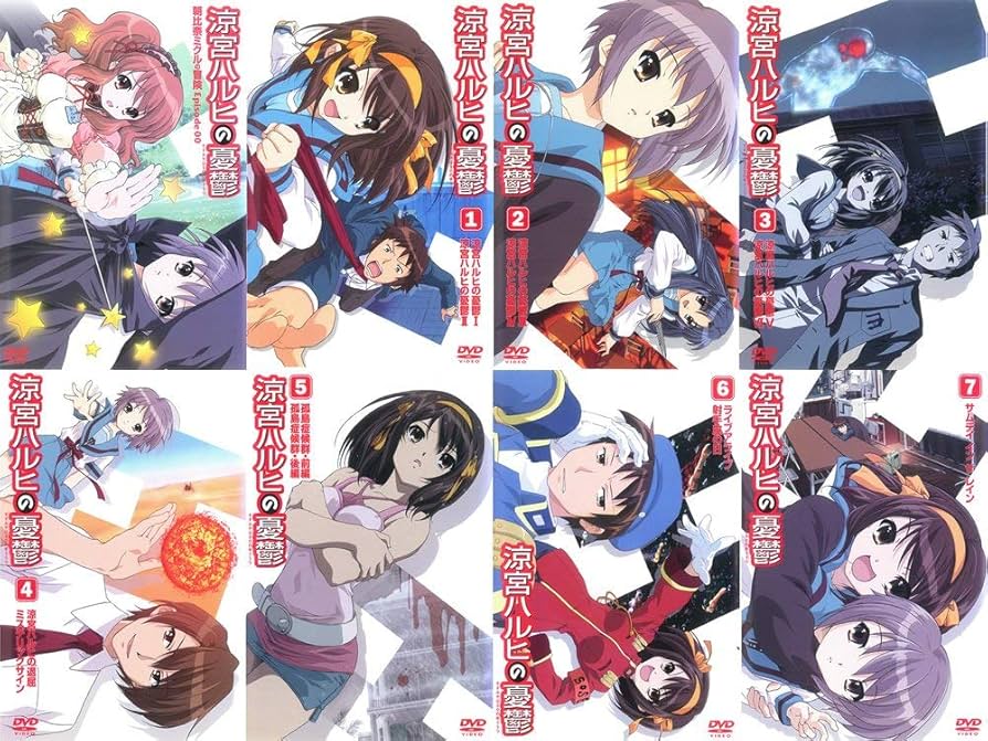Amazon.co.jp: 涼宮ハルヒの憂鬱 第1期 [レンタル落ち] 全8巻セット