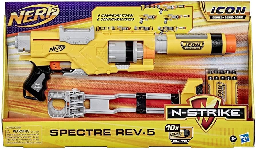 Amazon.com: Nerf N-Strike Spectre Rev-5 Dart Blaster : Toys & Games