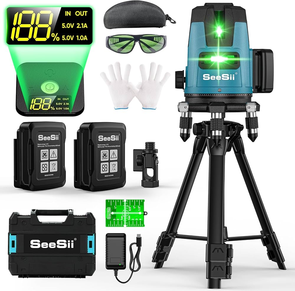 Amazon | 【2025最新改良】SEESII レーザー墨出し器 グリーンレーザー