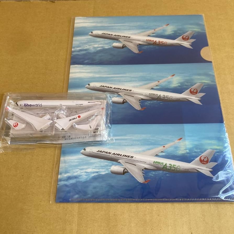 Amazon.co.jp: JAL機内配布ノベルティ模型 JAL A350-900 ワンワールド