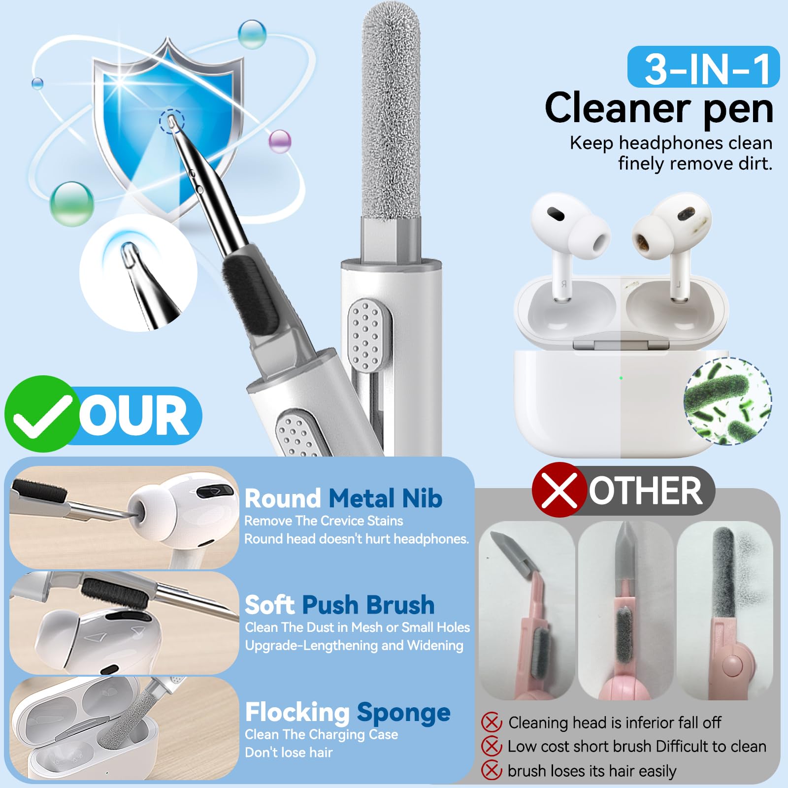 Amazon | Pohgelan AirPods Pro 第2世代/第1世代交換用イヤーチップ