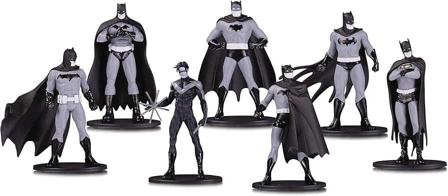Amazon.com: DC Collectibles Batman Black & White Mini Figure 7