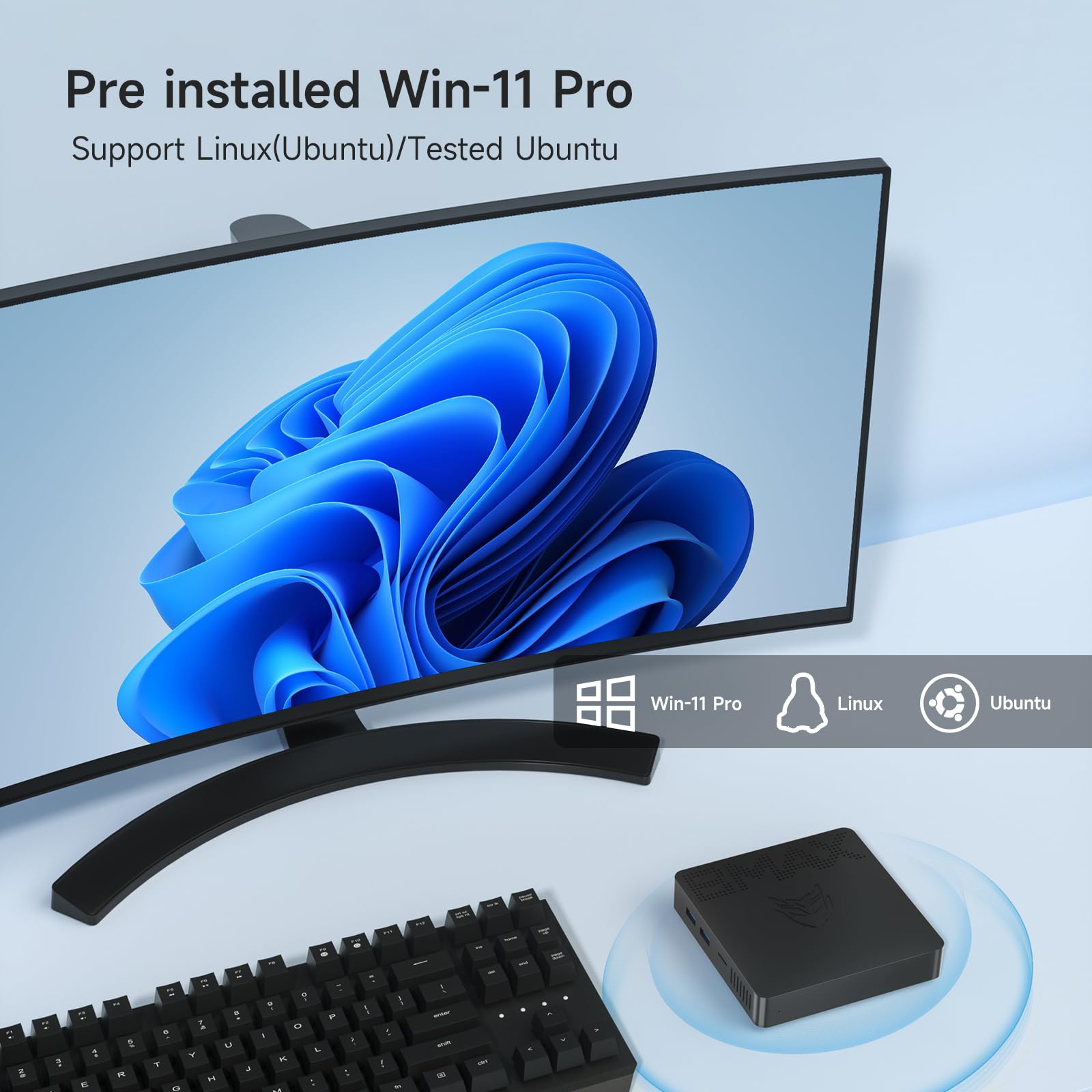 Bmax Mini PC B1 Pro 8GB LPDDR4 /128GB eMMC, Intel Gemini Lake