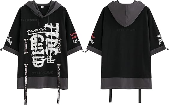 Amazon.com: XYXIONGMAO Techwear Shirt Japanese Streetwear Hip Hop