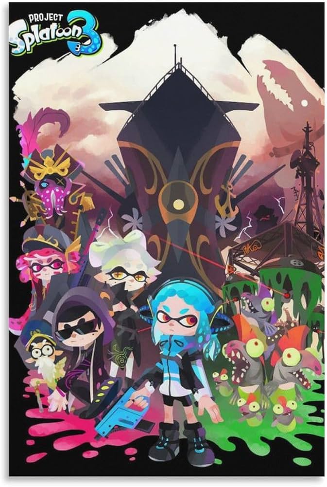 Amazon.co.jp: スプラトゥーンポスター クール ポスター 壁アート