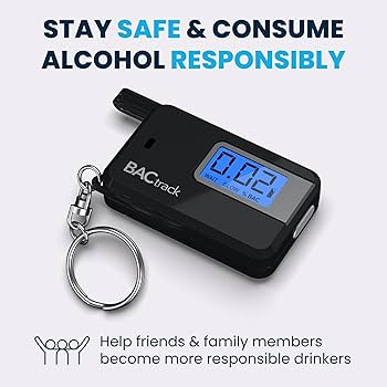Amazon.com: BACtrack Go Keychain Breathalyzer (Black) | Ultra
