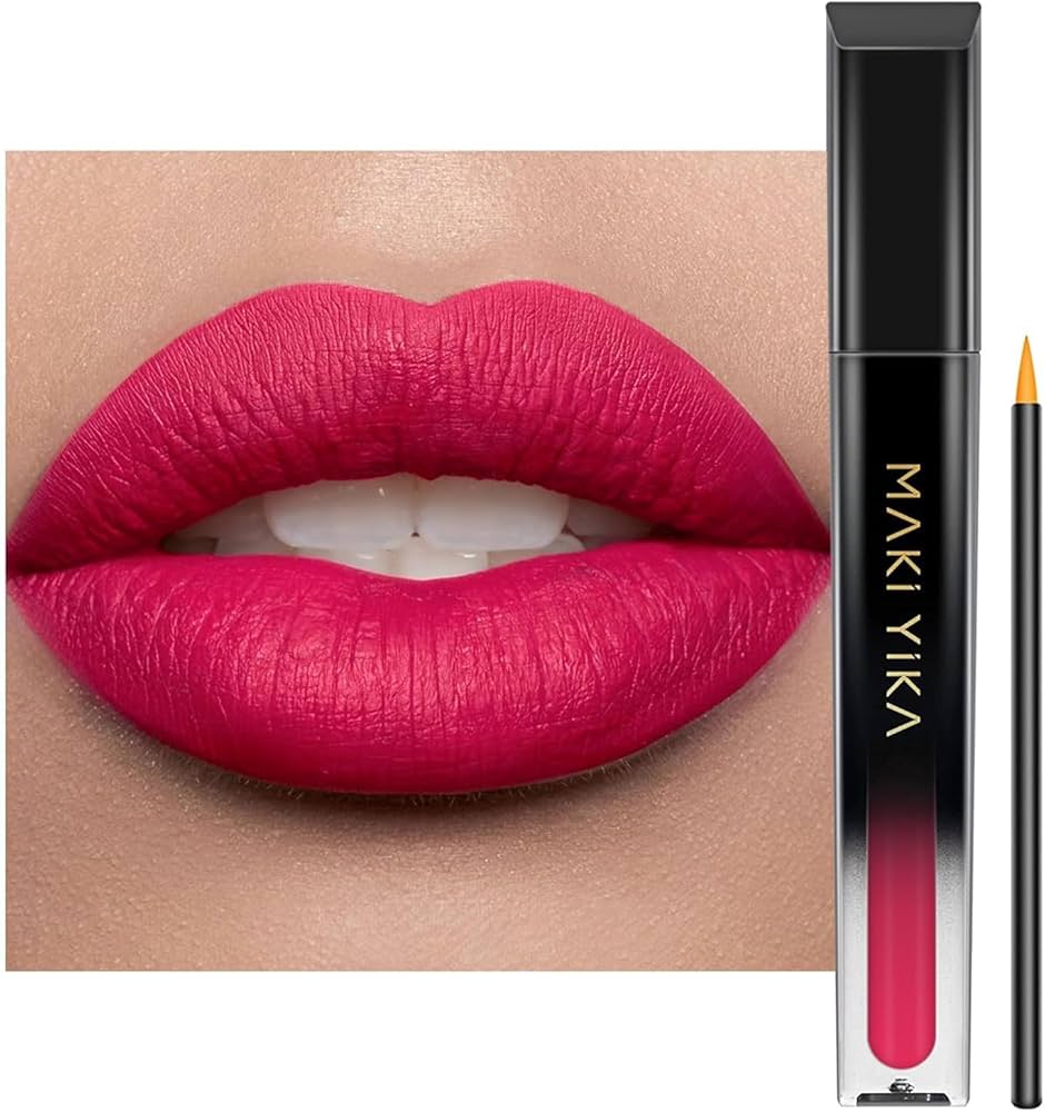 Amazon.com : MAKI YIKA Magenta Lipstick for Women Color Stay Long