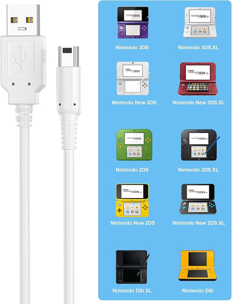 Amazon.co.jp: 3DS 充電器 USB充電ケーブル 互換 Nintendo New 3DS XL