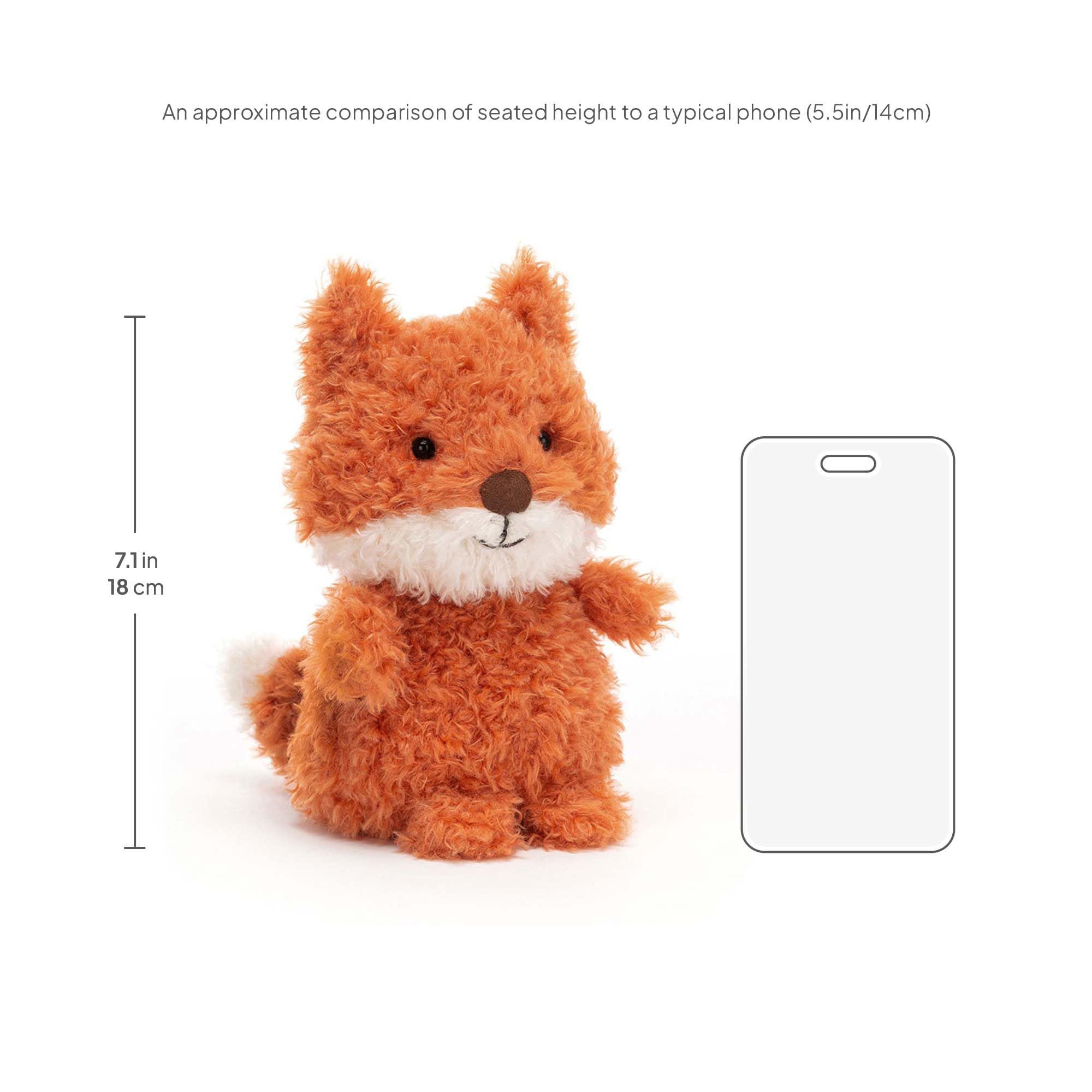 Amazon.co.jp: ジェリーキャットリトルフォックスぬいぐるみ 7インチ