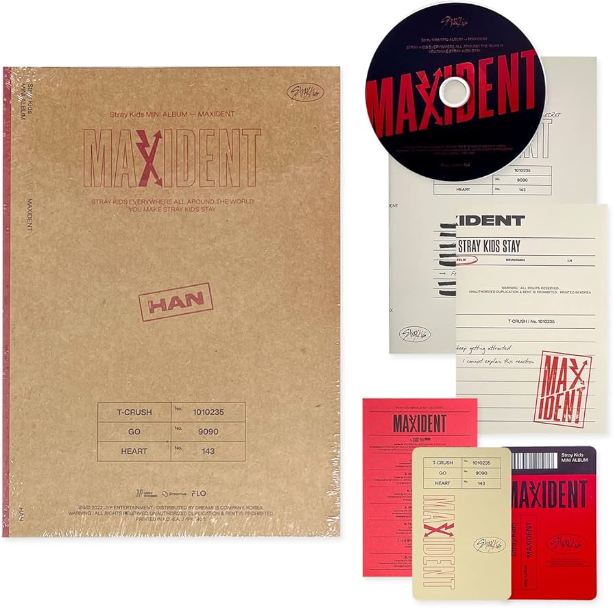 Amazon.com: STRAY KIDS - Mini Album [MAXIDENT] (CASE Ver. / HAN