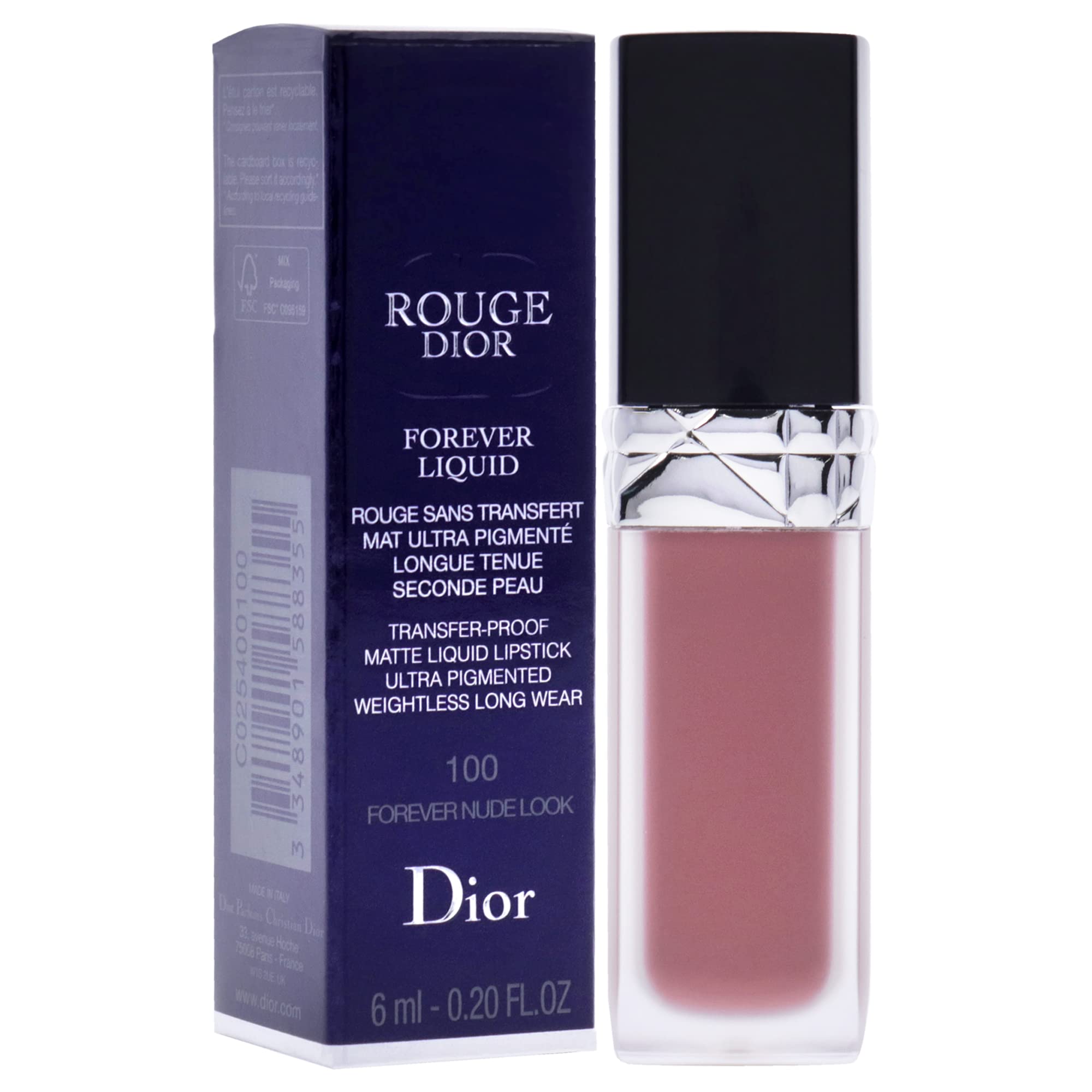 Amazon.com: Christian Dior Rouge Dior Forever Liquid Matte - 100