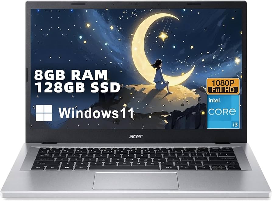 Acer Aspire 3 Lightweight Student and Home Laptop, 14