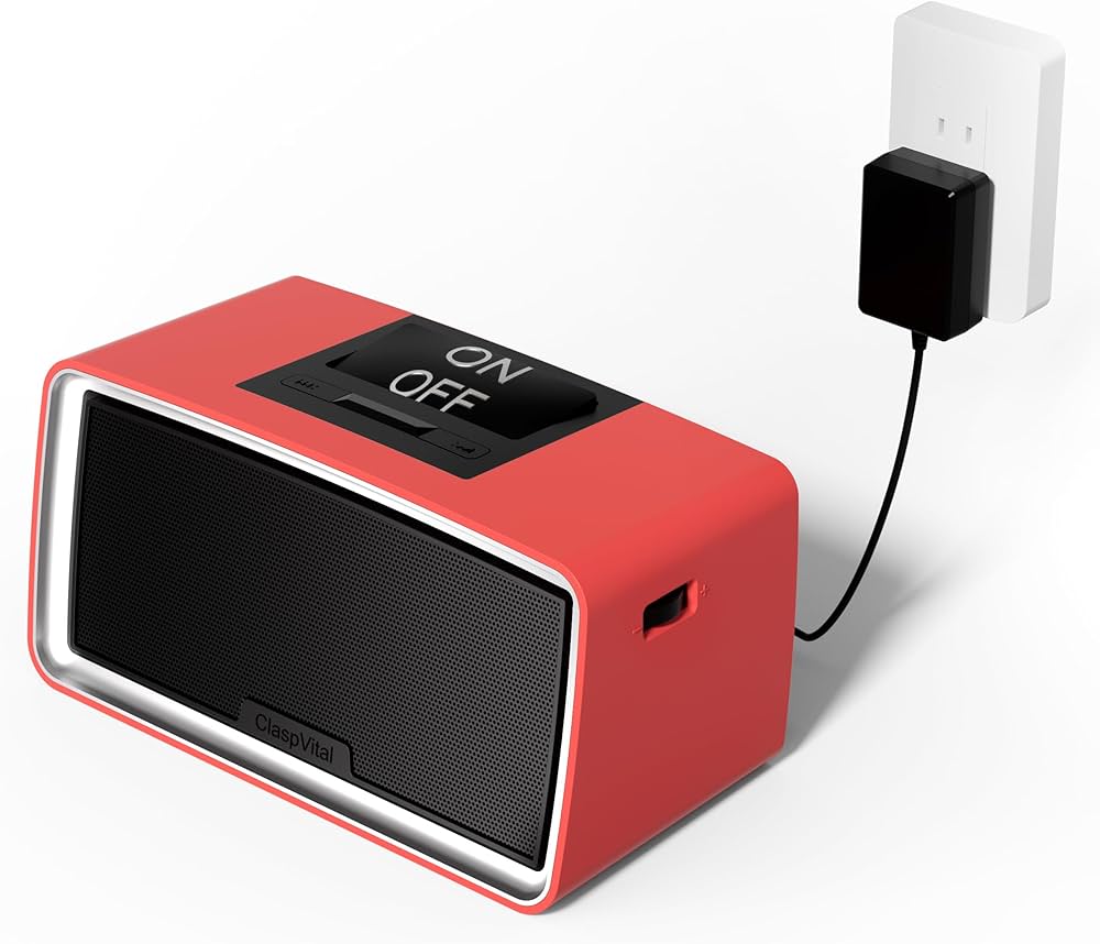 Amazon.com: ClaspVital One-Touch Simple Music Player for Seniors