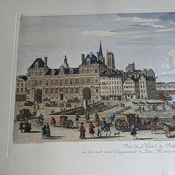 ルーブル美術館で購入 真正リトグラフ（版画） チュイルリー宮殿
