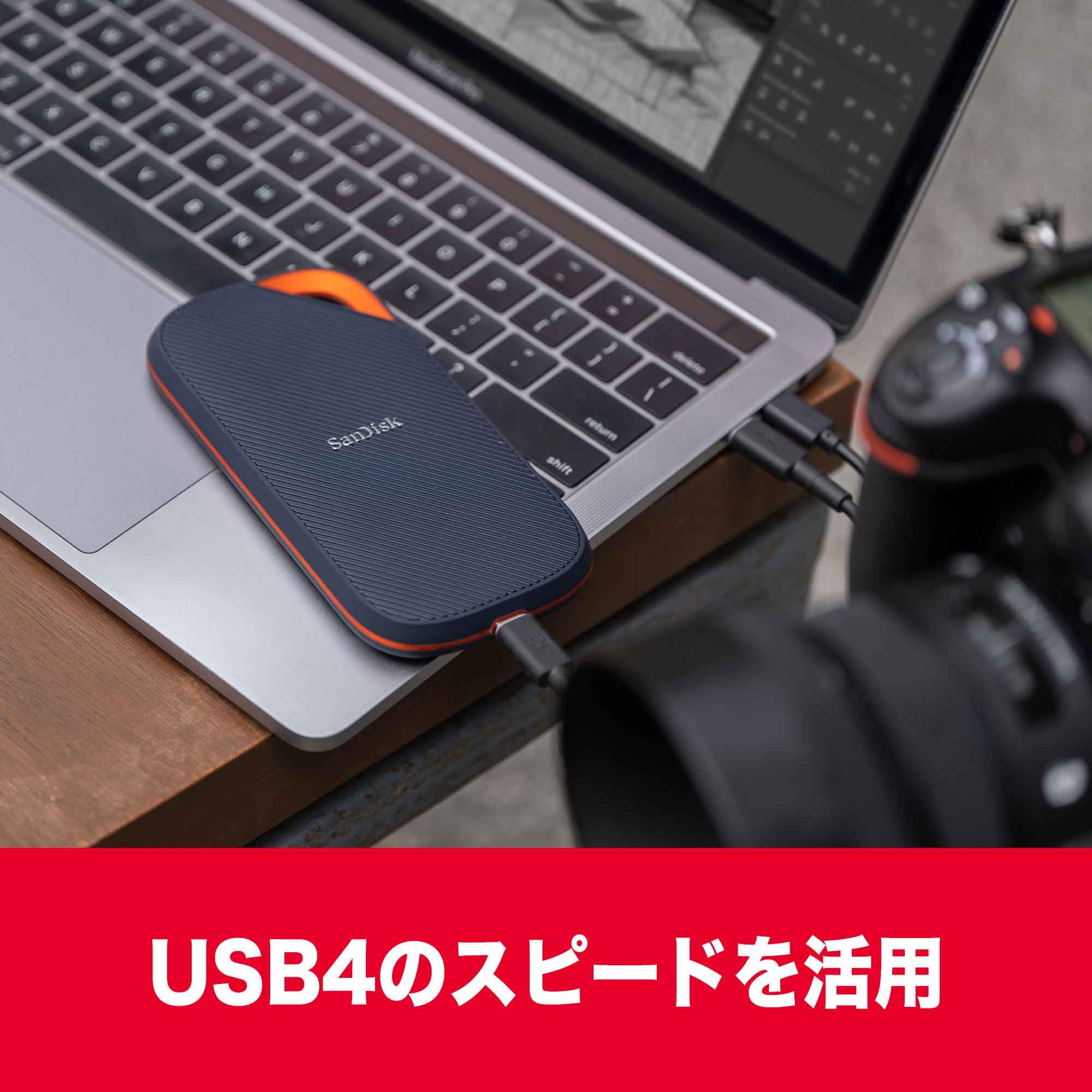 Amazon | 【Amazon.co.jp限定】SanDisk SSD 外付け 4TB USB4 読出最大