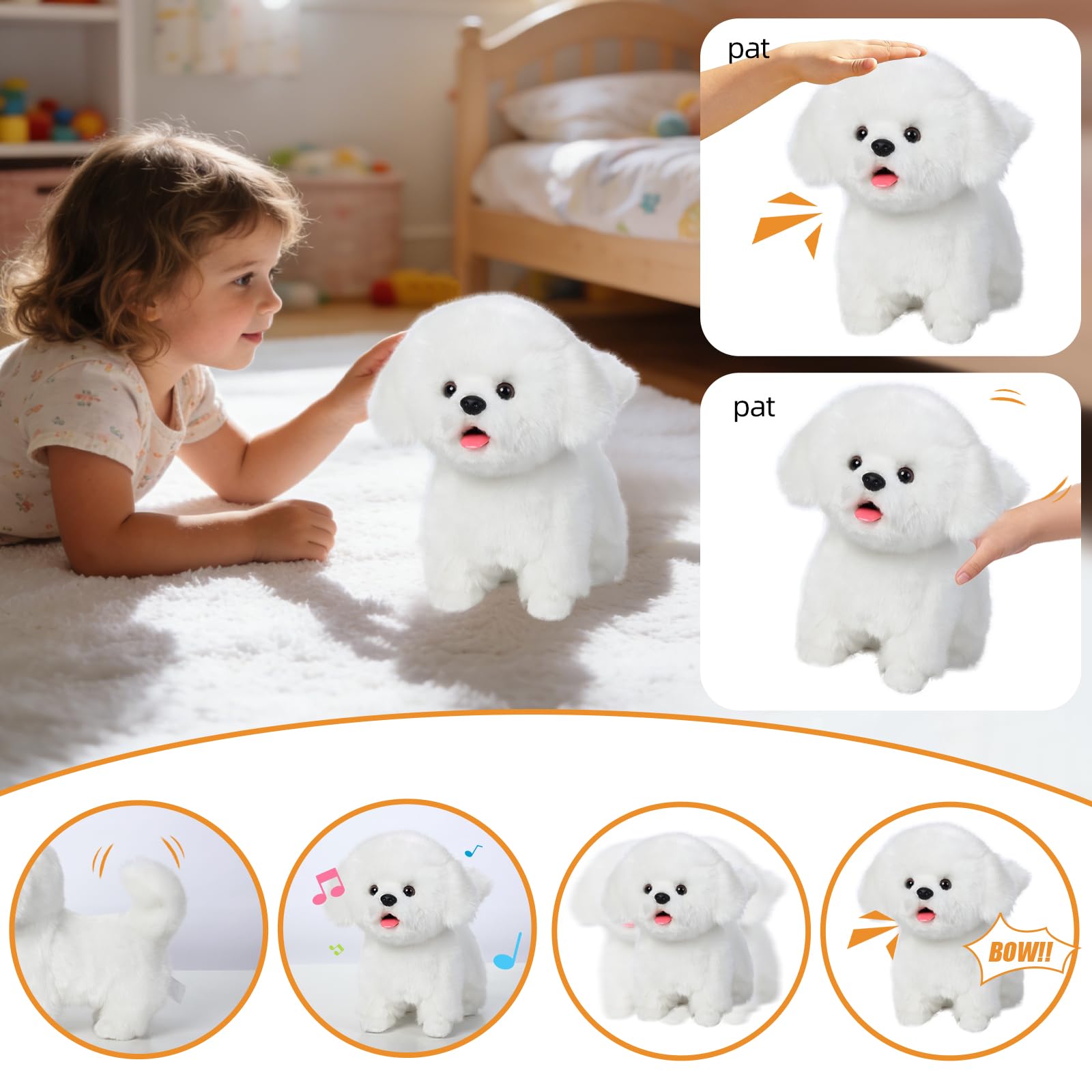 Amazon.co.jp: CU-MATE ぬいぐるみ インタラクティブ マルチーズ