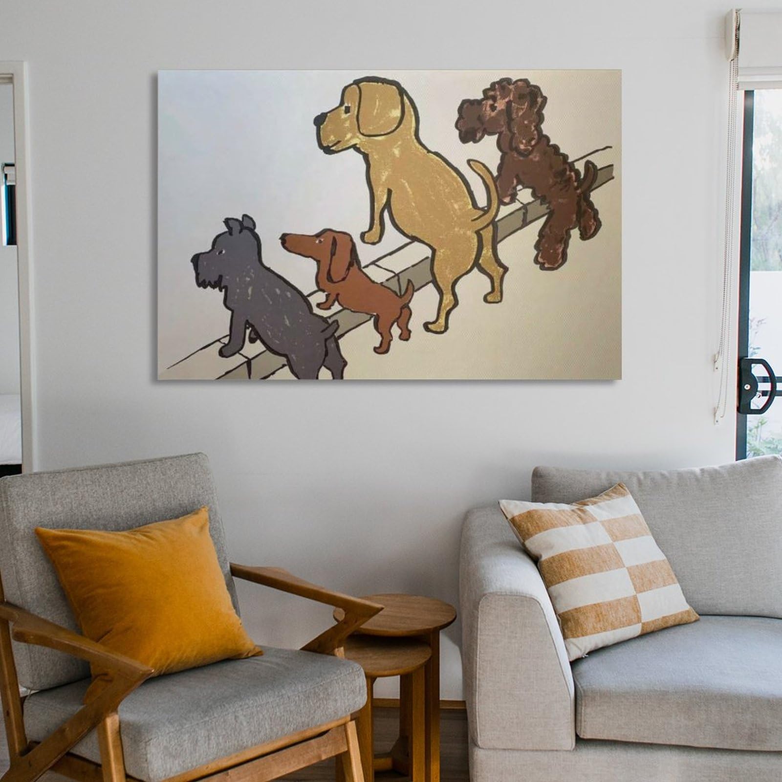 Amazon.co.jp: レイモン・サヴィニャック 4匹の犬 アートパネル 映画