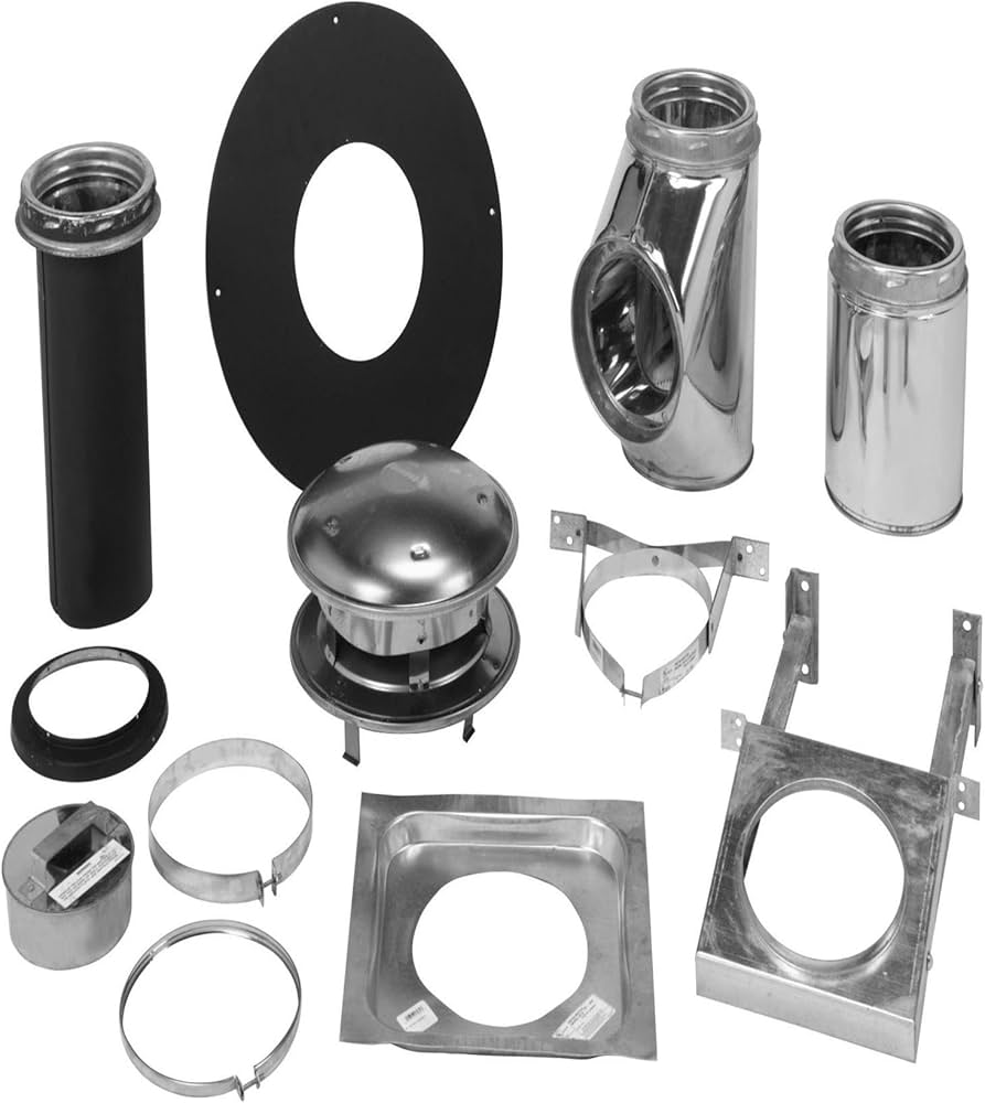 Selkirk Metalbestos 208622 8-Inch Complete Stove Thru Wall Kit