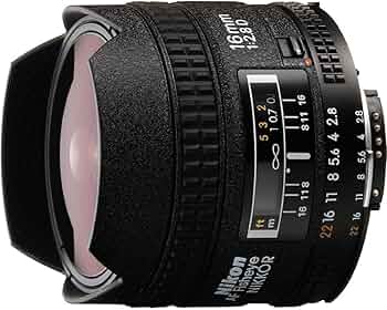 Amazon.com : Nikon 1910 AF FX Fisheye-NIKKOR 16mm f/2.8D Fixed