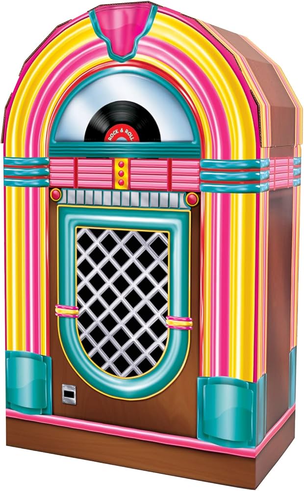 Amazon.com: Beistle 3D Corrugated Cardboard Jukebox Photo Prop
