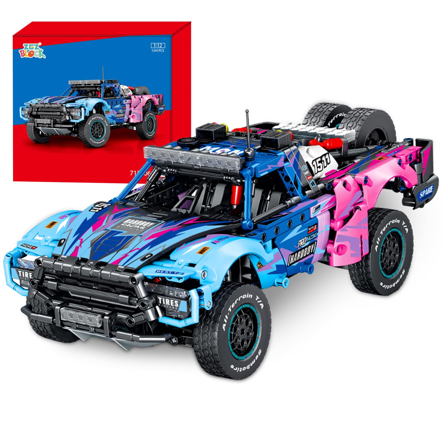 Amazon.com: ZGZBLOCK Baja 1000 Trophy Truck Building Blocks Kit,1