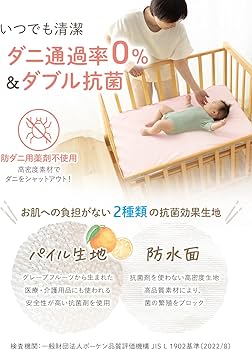 Amazon.co.jp: (ケラッタ) ベビー 防水シーツ おねしょシーツ 丸洗い