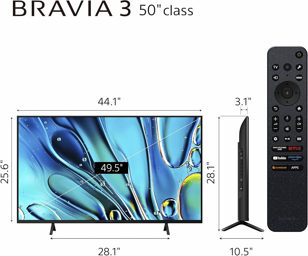 Amazon.com: Sony 50-Inch Class 4K Ultra HD BRAVIA 3 LED Smart TV