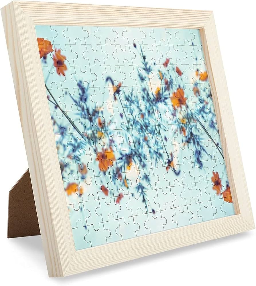 Amazon | 120ピース ジグソーパズル 秋桜の螺旋 木製パズル puzzle