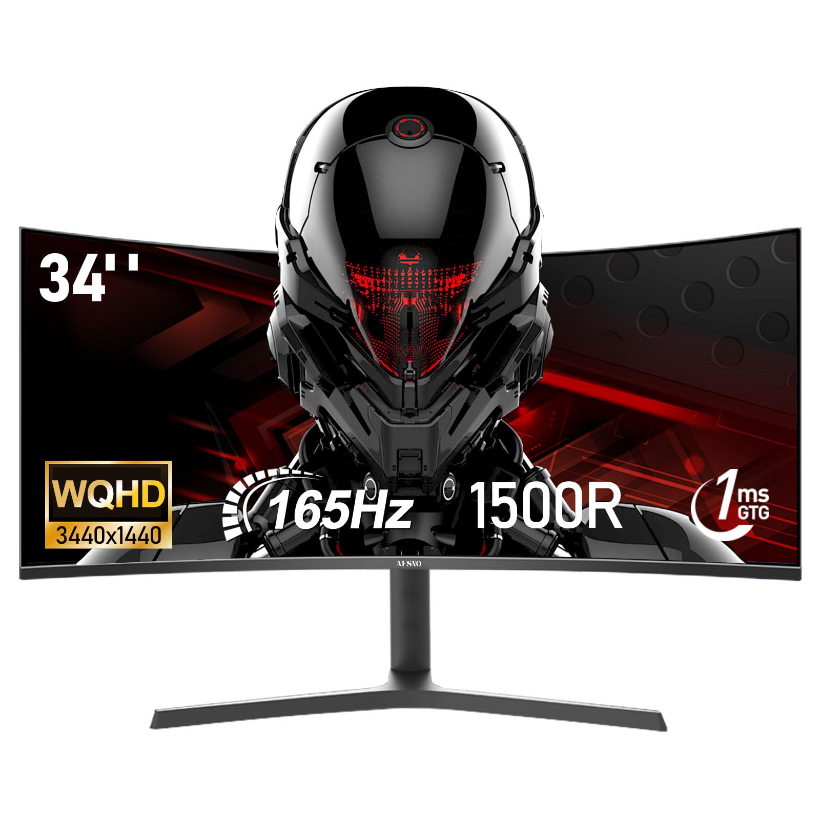 Amazon.co.jp: AESNO 34 インチ 1500R コンピュータ モニター WQHD