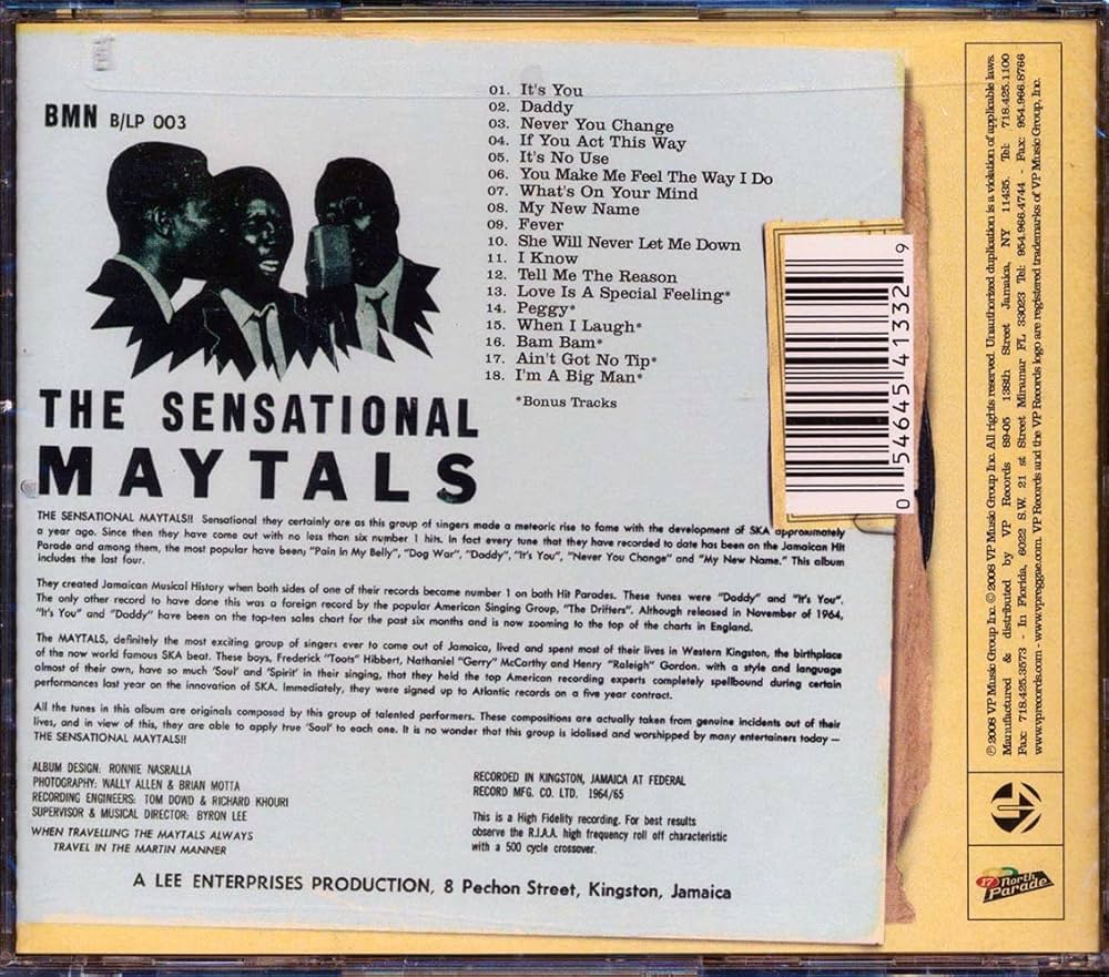 Sensational Maytals: MAYTALS: Amazon.ca: Music