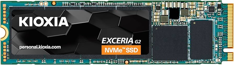 KIOXIA EXCERIA NVMe SSD 1TB PCIe/NVMe 1.3 Gen3x4 2100 MB/s M.2
