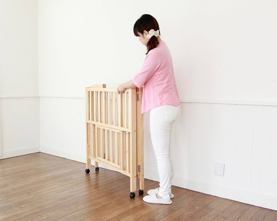 Amazon.co.jp: 大和屋 「 パタン 」 折りたたみミニベビーベッド