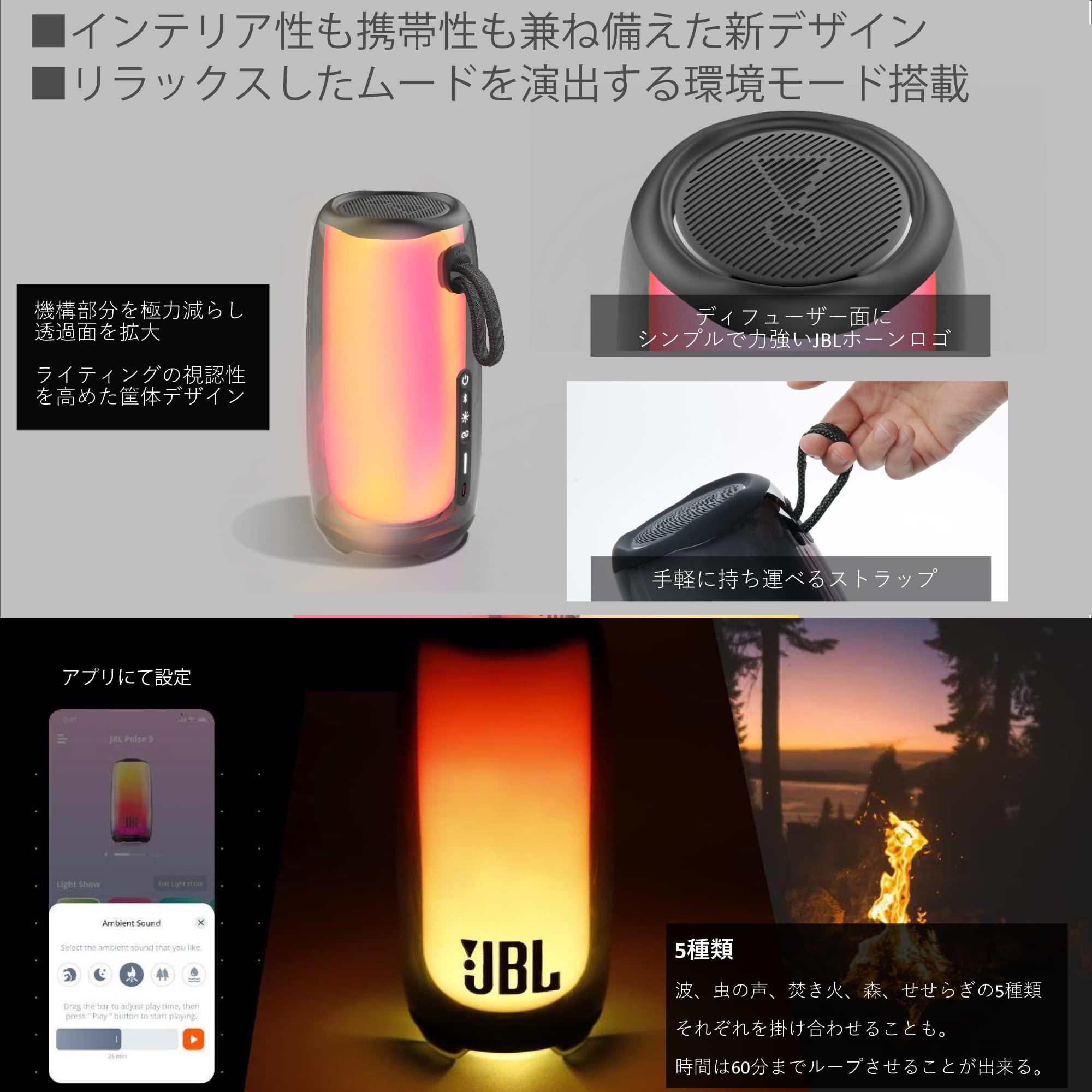 未開封・未使用】JBL PULSE5 Bluetoothスピーカー 【公式通販】